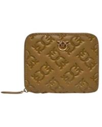Pinko - Accessoires ,Groen ,Katoen Love Birds Monogram Portemonnee - Lyst