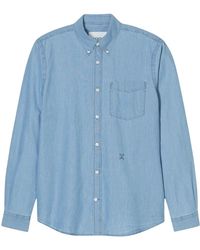 Closed - Chambray Button Down Hemd Mit Tasche - Lyst