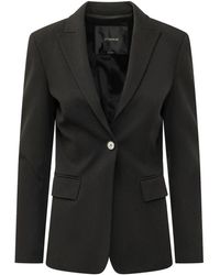 Pinko - Jassen ,Zwart ,Polyester New Signum Giacca - Lyst
