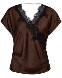 co'couture - Overhemden ,Bruin ,Blouses - Lyst
