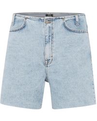 My Essential Wardrobe - Hellblaue retro wash denim shorts - Lyst