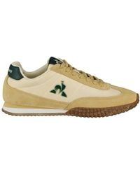 Le Coq Sportif - Beige casual textil sneakers - Lyst