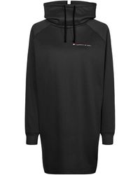 Tommy Hilfiger Sweat Jurk Met Band - Zwart