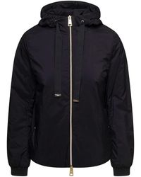 Herno - Matt Hooded Bomber Jacket - Lyst