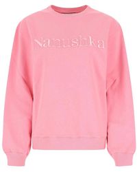 Nanushka - Pink cotton rey selda - Lyst