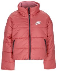 Nike - Sportkleding Therma-Fit Repel Klassiek Jack Omkeerbaar Canyon Rust/Desert Berry/Zwart/Wit Donsjack - Lyst