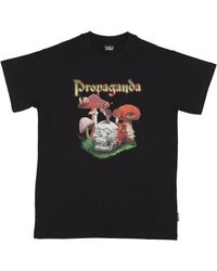 Propaganda - Schwarzes Herren Tee Mit Besticktem Logo - Lyst