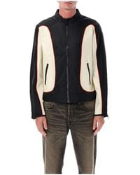 DIESEL - Chaqueta Biker Con Bloques De Color Y Ribetes - Lyst
