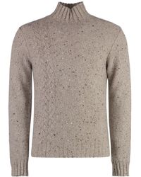 Malo - Truien & Vesten ,Leer Heather Cashmere Turtleneck Sweater - Lyst