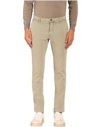 Mason's - Slim fit marmorierte chino hose - Lyst