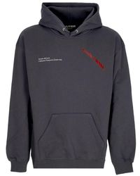 Iuter - Hoodies & Sweatvesten ,Grijs ,Katoen Lichte Hoodie Met Voorzak - Lyst