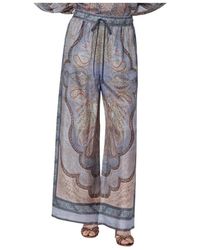 Zimmermann - Broeken ,Veelkleurig ,Leer Wanderlust Relaxed Pant - Lyst