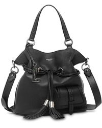 Lancel - 1Er Flirt Schwarze Leder Eimer Tasche - Lyst