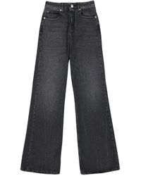 Ami Paris - Ausgestellte jeans in gewaschenem schwarz - Lyst