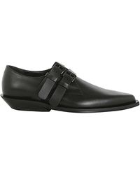 Ann Demeulemeester - Zapatos bowie double monk strap negros - Lyst