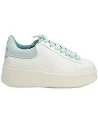 Ash - Weiße leder-sneaker mit doppelplateau - Lyst