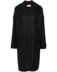 Plan C - Abrigo Hombre Melange Negro, Mujer, Talla - Lyst