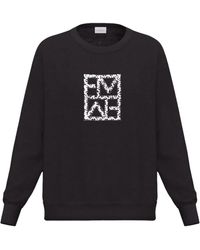 Marella - Hoodies & Sweatvesten ,Zwart ,Katoen Emmarmony Sweatshirt - Lyst