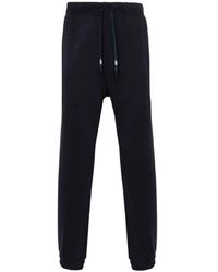 Autry - Blauwe Jersey Broek Met Elastische Tailleband - Lyst