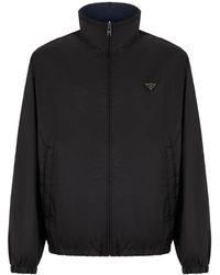Prada - Jassen ,Zwart ,Reversible Jacket - Lyst