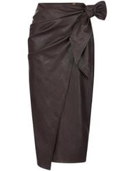 Elisabetta Franchi - Skirt With Sash Belt - Lyst