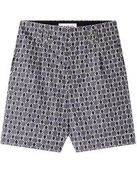 Lanvin - Korte Broeken ,Veelkleurig ,Katoen Shorts - Lyst