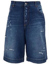 Dolce & Gabbana - Denim Shorts - Lyst