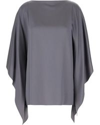 Lanvin - Jassen ,Grijs ,Cape Jacket - Lyst