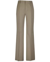 Ami Paris - Klassieke Flare Fit Wollen Broek - Lyst