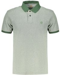 Timberland - Tops ,Groen ,Polo Shirt Met Korte Mouwen - Lyst