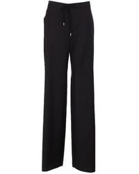 Max Mara - Schwarze Wollhose Mit Hoher Taille - Lyst