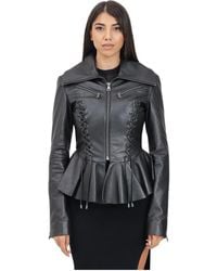 Versace Jeans Couture - Leather Jackets - Lyst