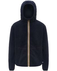 K-Way - Jassen ,Blauw ,Sherpa Polar Double Jack - Lyst