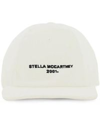 Stella McCartney - Accessoires ,Wit ,Katoen Logo Baseball Cap - Lyst