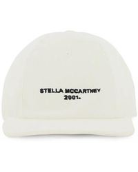 Stella McCartney - Accessoires ,Wit ,Katoen Logo Baseball Cap - Lyst
