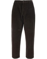 Grifoni - Broeken ,Bruin ,Katoen Corduroy Broek Met Rechte Pijpen - Lyst