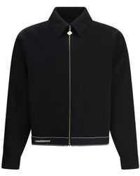 CASABLANCA - Tailored Wool Jacket With Contrasting Logo - Lyst