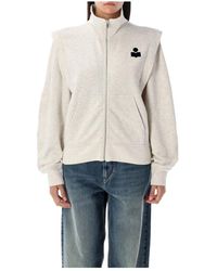 Isabel Marant - Ecru Gebreide Trui Sweatshirt Aw25 - Lyst