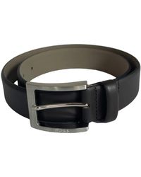 BOSS - Accessoires ,Bruin ,Leer Mannelijke Leren Riem Barnabie - Lyst