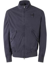 Blauer - Jassen ,Blauw ,Katoen Badger Dyed Jacket - Lyst