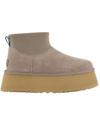 UGG - Schoenen ,Bruin ,Polyester Classic Mini Dipper Laarzen Smoke Plume - Lyst