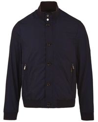 Moorer - Jassen ,Blauw ,Blauwe Mezzano-Km Jas - Lyst