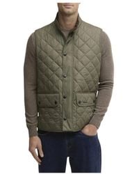 Barbour - Jassen ,Groen ,Leer New Lowerdale Gilet - Lyst