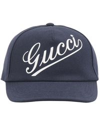 Gucci - Accessoires ,Blauw ,Caps - Lyst