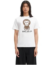 A Bathing Ape - College Monogram Baby Milo T-Shirt - Lyst