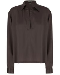 Tom Ford - Overhemden ,Bruin ,Blouses - Lyst