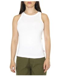 Levi's - Tops ,Wit ,Tanktop Met Ronde Hals - Lyst