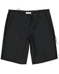 Dondup - Korte Broeken ,Zwart ,Wol Virgin Wool Bermuda Shorts - Lyst