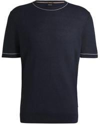 BOSS - Round-Neck Knitwear - Lyst