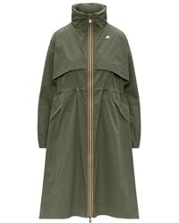 K-Way - Jassen ,Groen ,Polyester Aube Memory Touch Jacket - Lyst